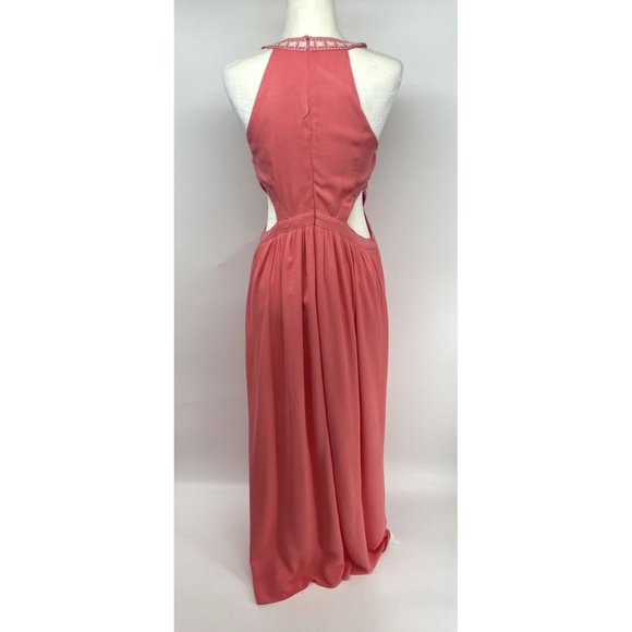 Available by Angela Fashion Pink Maxi Dress Size L - Picture 3 of 4
